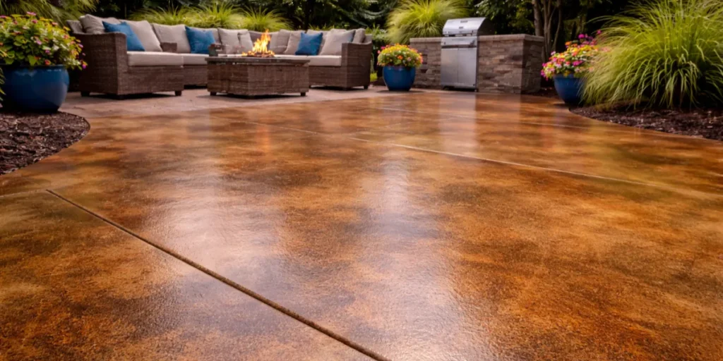 Concrete Staining vs Concrete Coatings