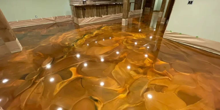 Epoxy coating over top of a tile or vinyl floor